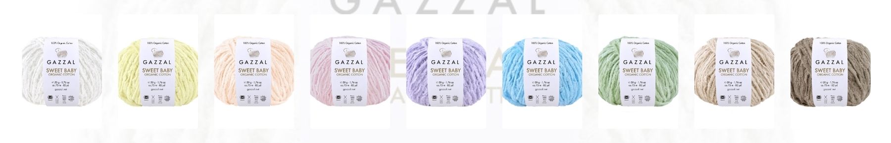 Příze Sweet baby organic cotton Gazzal